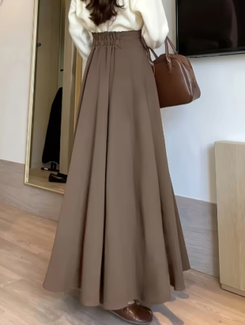 stylish high-waisted skirt