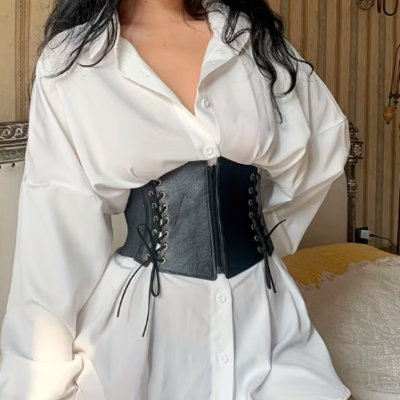 Waist Cincher Corset Belt front view hip hop style shaping belt for women