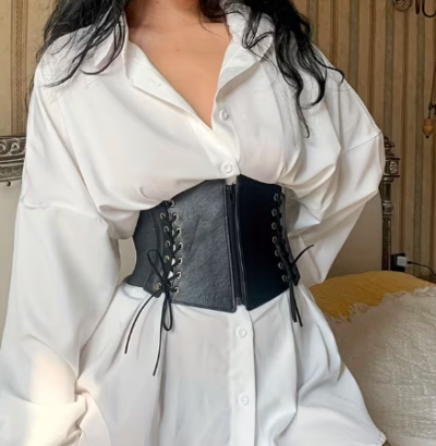 Waist Cincher Corset Belt front view hip hop style shaping belt for women