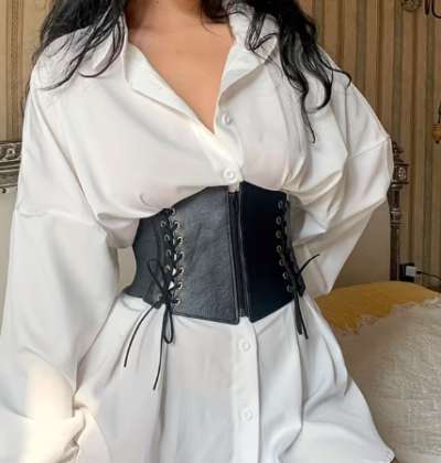 Waist Cincher Corset Belt front view hip hop style shaping belt for women