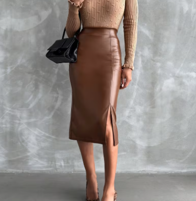 elegant spring half skirt women