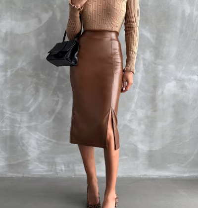 elegant spring half skirt women