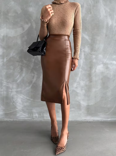 elegant spring half skirt women