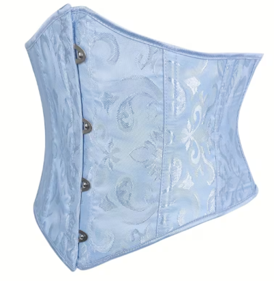 Light Jacquard Short Waist Cincher with buckle closure for women waist shaping