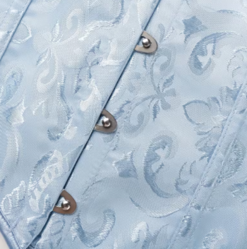 Light jacquard short waist cincher belt with adjustable front buckle